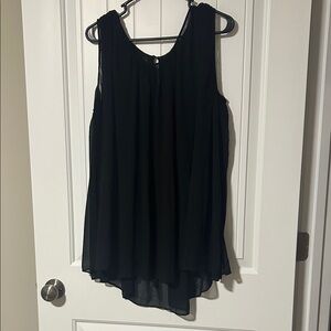 Grace Elements Black Sleeveless Blouse